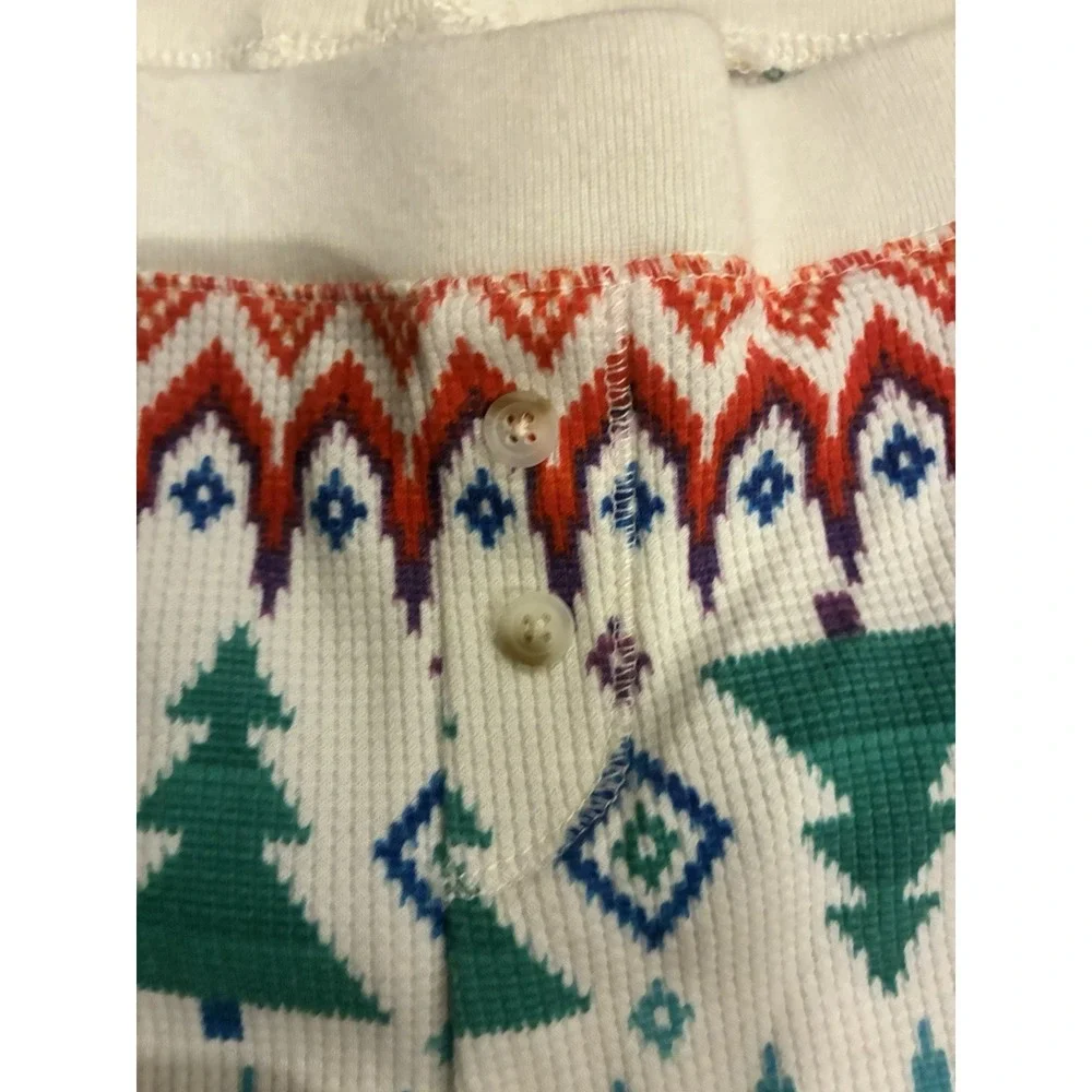 Old Navy Match The Fam Pajama Set Small S Colorful Fair Isle Christmas Tree PJs
